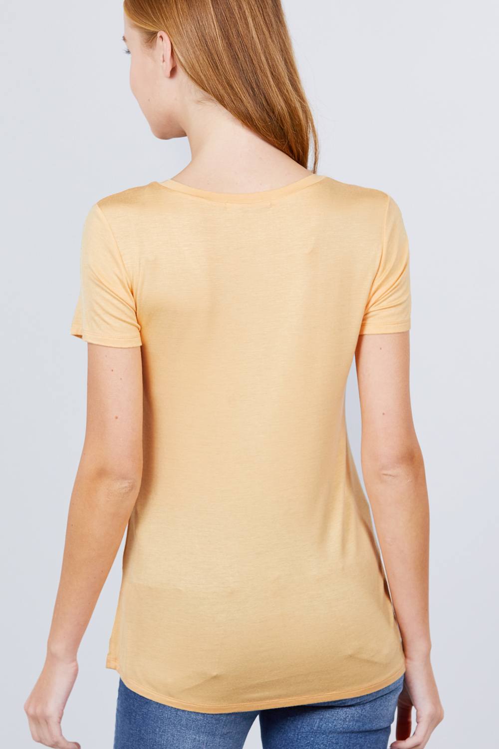 V-neck Rayon Jersey Top Look Up Deals