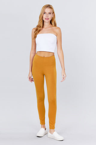 Waist Elastic Band Ponte Pants Look Up Deals