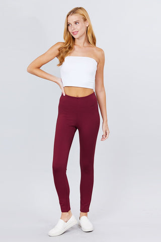 Waist Elastic Band Ponte Pants Look Up Deals