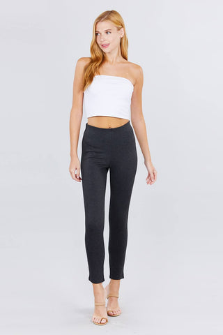 Waist Elastic Band Ponte Pants Look Up Deals