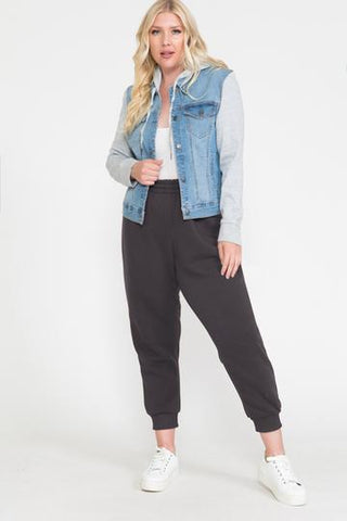 Waistband Solid Jogger Pants Look Up Deals