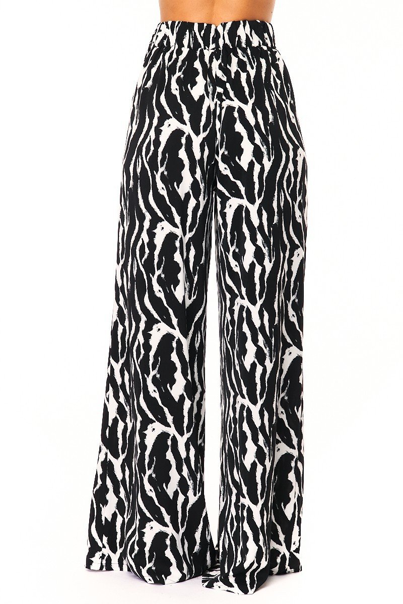 Woven Print Fashion Pants Look Up Deals