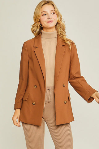 Woven Solid Vertigo Blazer Look Up Deals