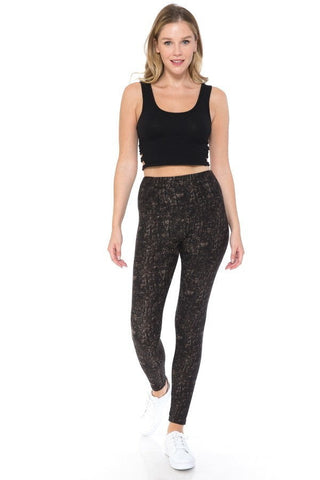 Yoga Style Banded Lined Multi Printed Knit Legging With High Waist Look Up Deals